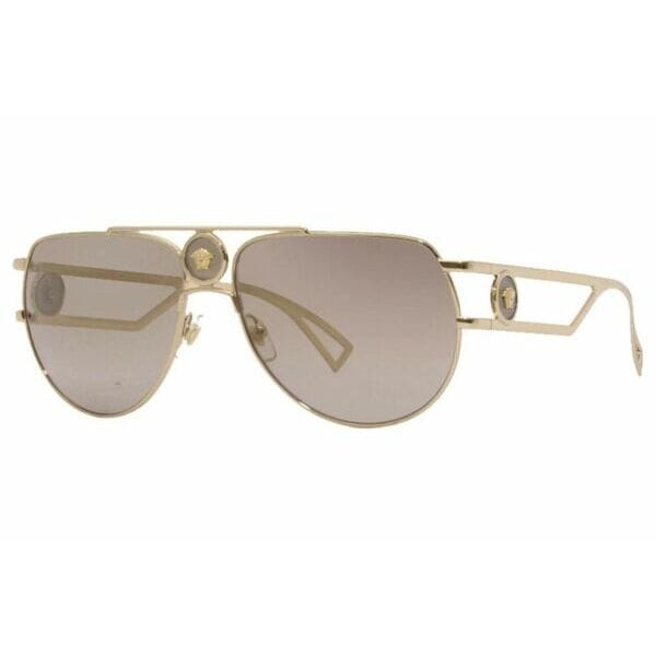 サングラス VERSACEVE2225 Sunglasses - (10027I) Gold/Brown Mirror Gold Gradient - 60mm
