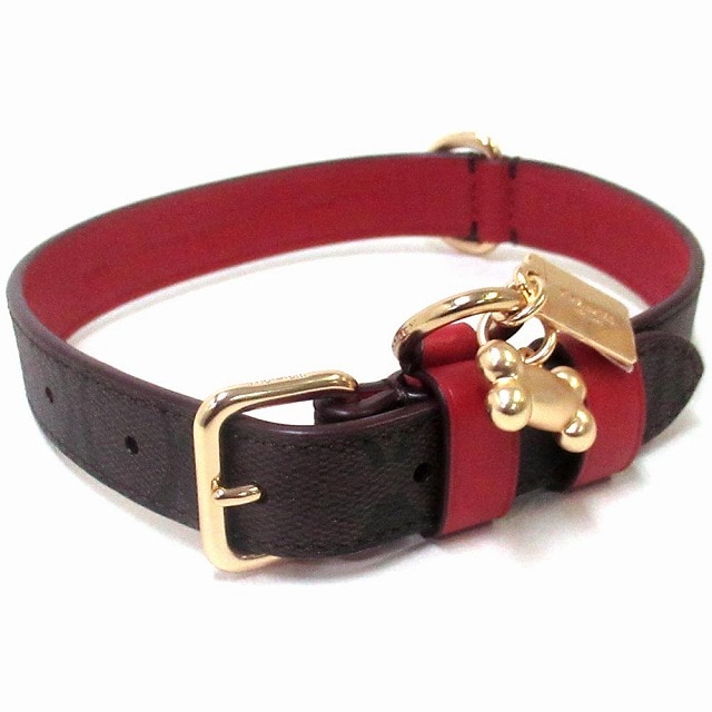 コーチ 犬の首輪 COACH アウトレット シグネチャー スモール ペット 中型犬 ドッグカラー ペット用品 CH146 IMVGA M