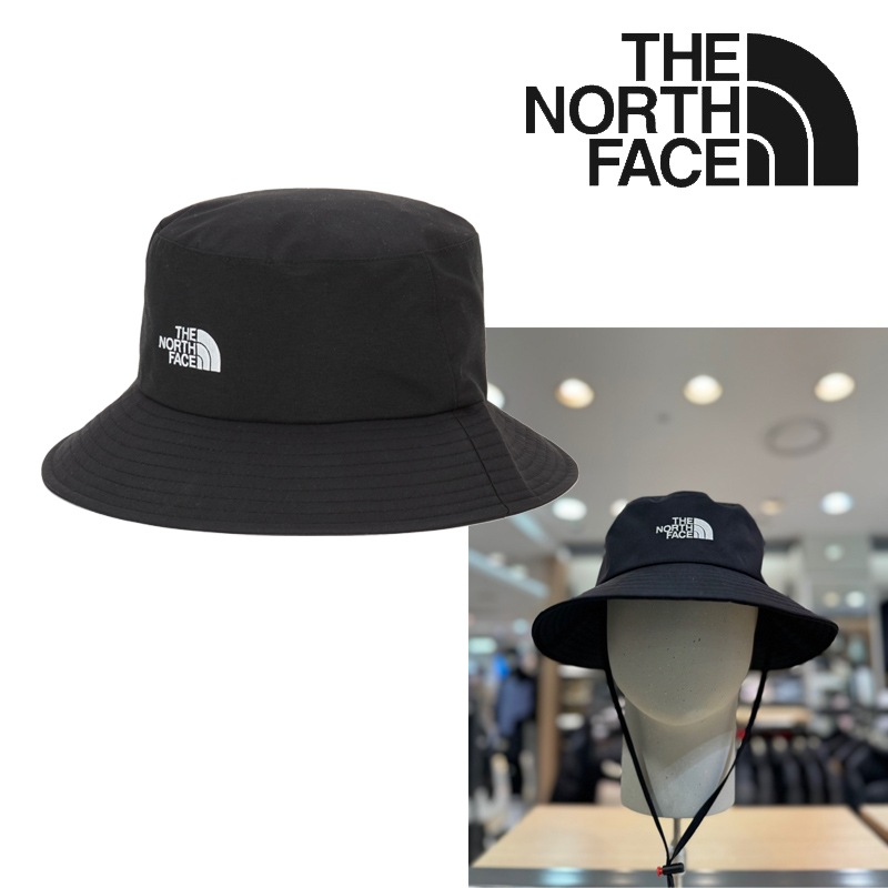 NE3HQ52A GTX BUCKET HAT ロゴ刺繍が映えるバケットハット あごひも付きで風の日も安心 つば広めで日よけ デイリーに軽やか 街歩きに寄り添う軽さ 肌ざわりやわらか しなやか