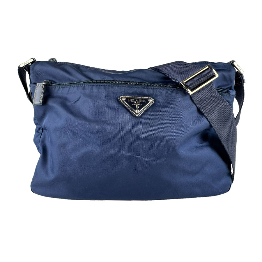 プラダ PRADA ショルダーバッグ ナイロン ネイビー ユニセックス z9759