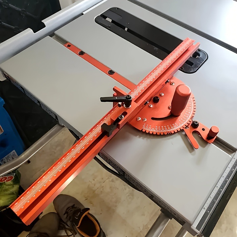 400mmアルミニウムプロファイルフェンス＆トラックストップ付き精密マイターゲージセット - テーブルソー＆ルーター木工ツールに最適 9,359円