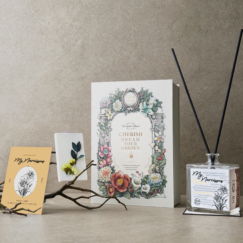【公式】ザ・ガーデン誕生花ディフューザー 3月の花 マイ・ナルシス スイセンの香り ギフトセット 350ml