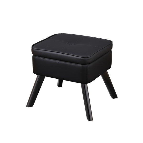 LEC-OTブラック 収納付オットマン メーカー直送