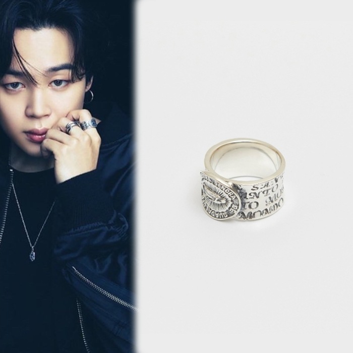 【BTS jimin着用】 R12S 指輪 リング アンティークシルバー韓国正規品