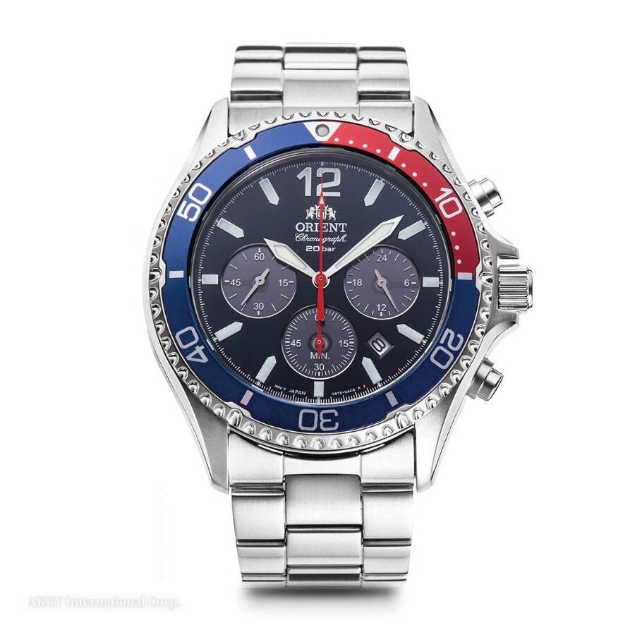 MAKO ペプシカラー ソーラー クロノグラフ 日本製 メンズ RN-TX0201L 腕時計