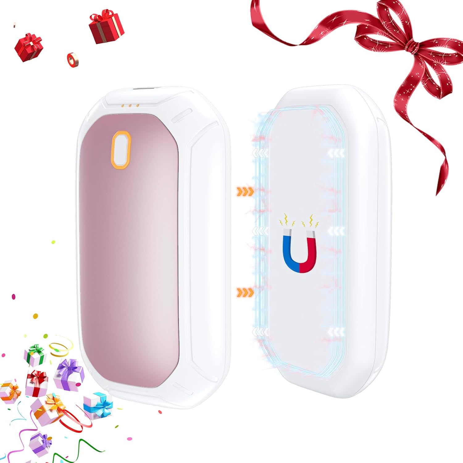 【寒さ対策・分離式・2個セット】充電式カイロ マグネット式 分離式 20時間連続発熱可能 2面発熱 電源 usb たった2秒で急速発熱3階段温度調節 寒さ対策 急速充電 軽量04