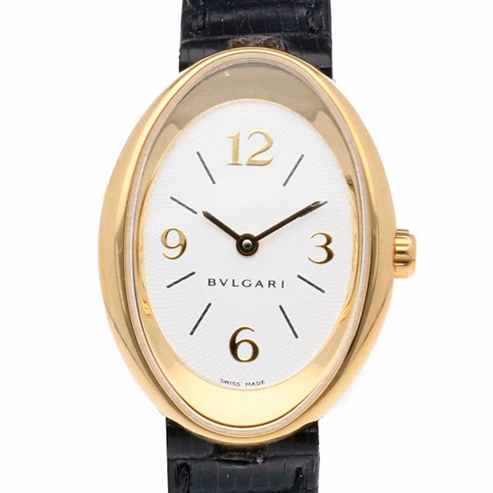 ブルガリ オーバル 腕時計 18金 K18イエローゴールド OV32G クオーツ 1年保証 BVLGARI 中古 美品フォーマル腕時計