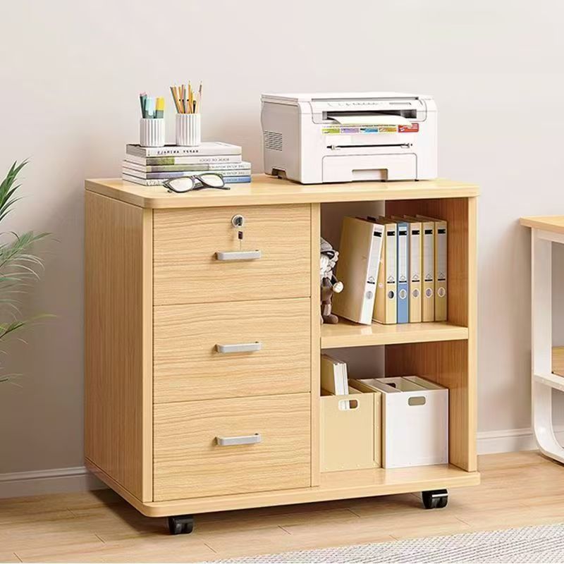 ロック付きオフィスファイルキャビネット収納キャビネットデータ収納キャビネットテーブル下サイドキャビネットローキャビネット収納キャビネット