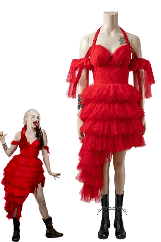 新タイプ追加 激安販売 ザ スーサイド スクワッド ハーリーン クインゼルハーレイ クイン harley quinn コスチューム コスプレ衣装[4610]