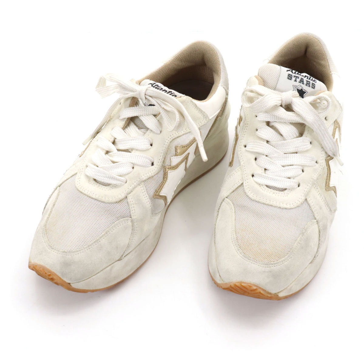 Atlantic STARS アトランティックスターズ イタリア製 スニーカー アイボリー レディース 古着