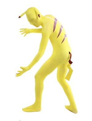 ピカチュウ cosumes fuy 全身タイツ Pikachu スパンデックス ゼンタイフェア ハロウィン コスチューム hallowee cosplay