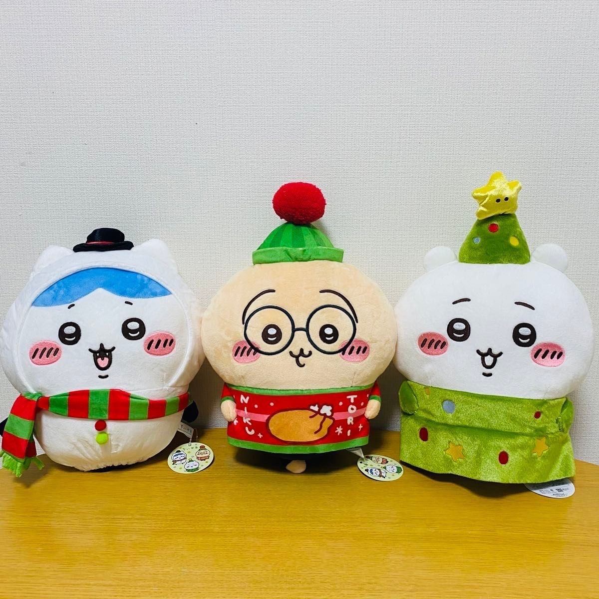 正規版30 CMクリスマス新作ジイカワチイカワクリスマスシリーズ景物人形クリスマスツリー雪だるまサンタウサチ人形