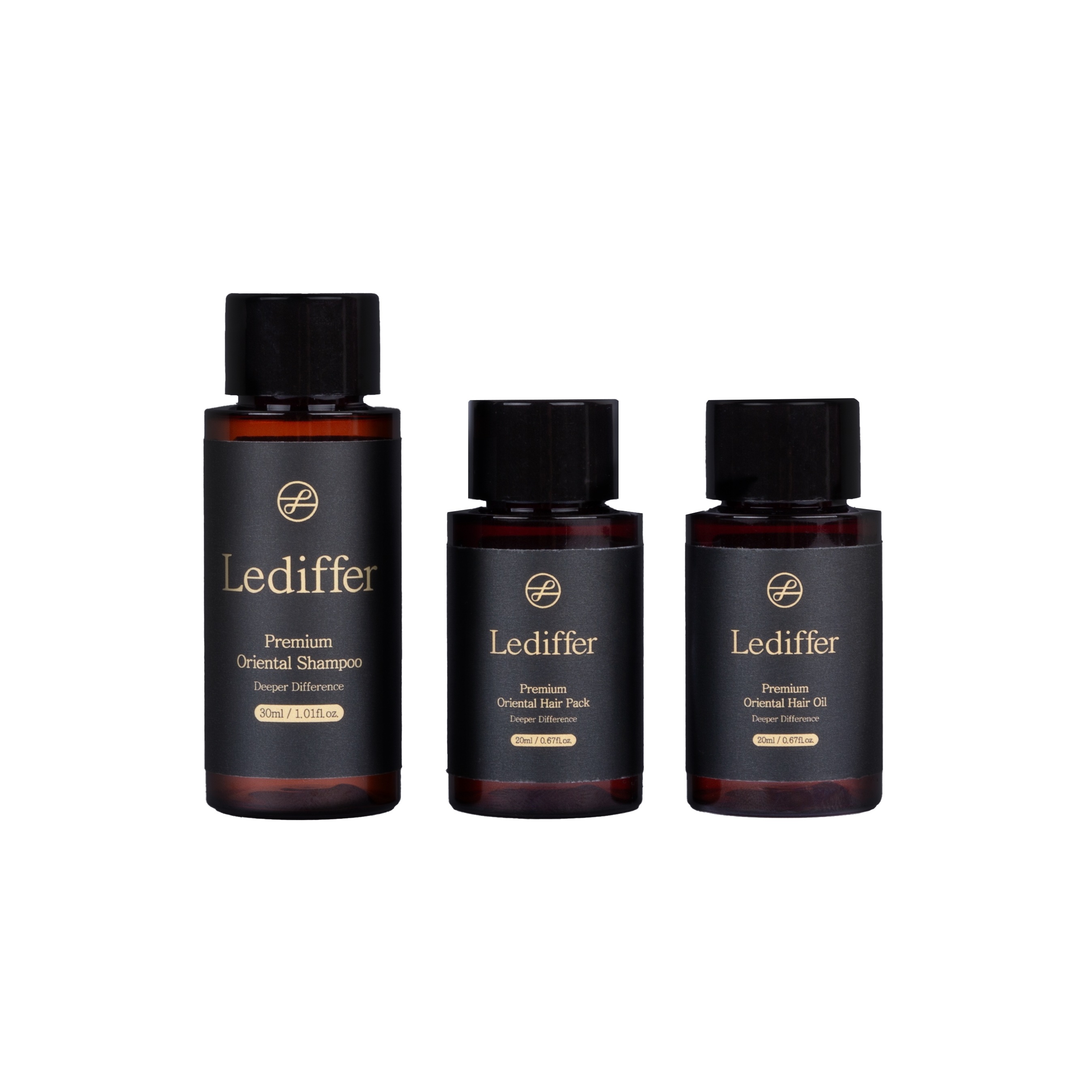 [ルディファー] プレミアムヘアケア トラベルキット シャンプー ヘアパック ヘアオイル 携帯用 毛髪ケア