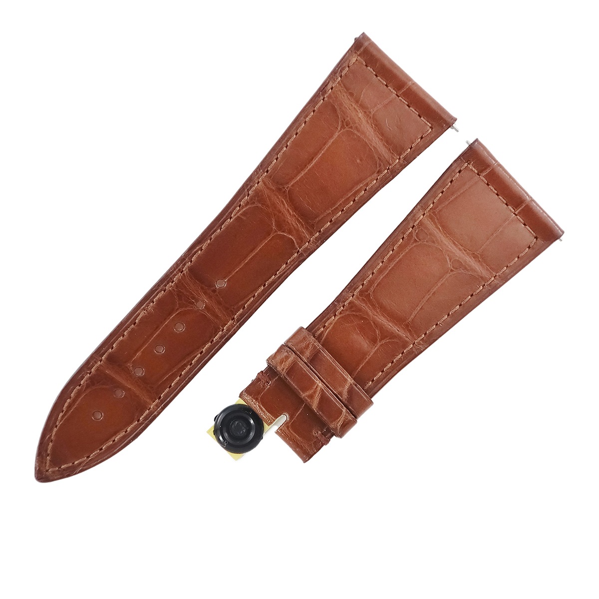 マスタースクエア 6000 H用 クロコバンド メンズ 未使用 純正 替え マット 26mm ブラウン 茶 3年保証