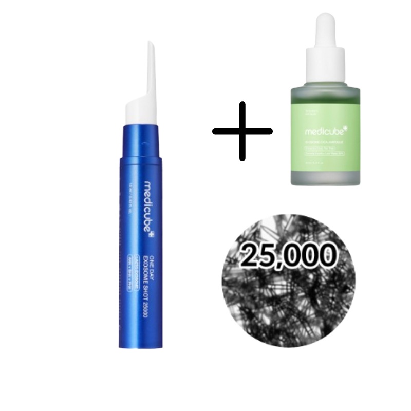 [新商品]ゼロワンデー エキソソーム ショット 毛穴 アンプル 25000 13ml+エクソソームシカアンプル30ml