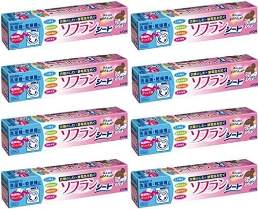 【まとめ買い】乾燥機用ソフラン シートタイプ柔軟剤 25枚×8個