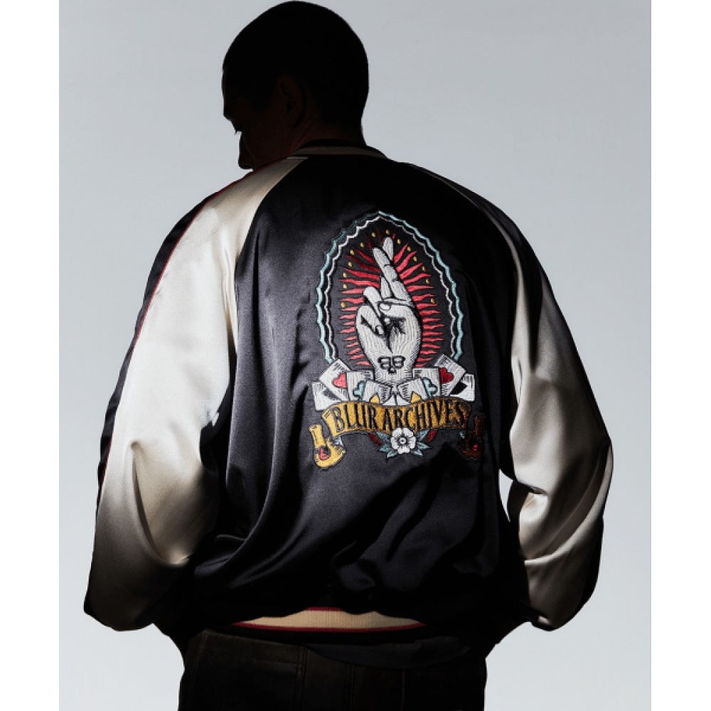 BLUR リバーシブルクロスフィンガースーベニアジャケット [ブラック] 16,571円
