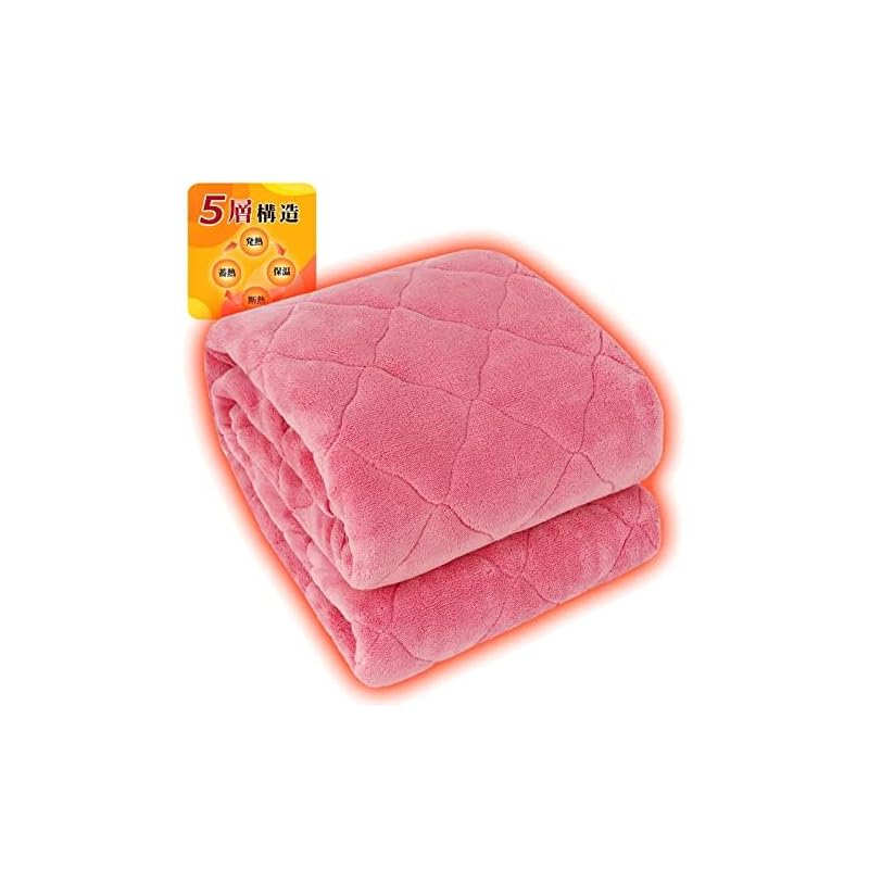 【帝人TEIJIN中わた極厚極上暖】敷きパッド キング ５層構造 アルミシート入り 吸湿発熱蓄熱保温 しきぱっと 冬 接触温感 断熱 あったか 寒さ対策 マイクロファイバー フランネル 抗菌防臭防