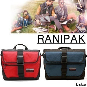 良質  正規品 RANIPAK Messenger bag Lサイズ　blue red カバン メッセンジャーバッグ アウトドア系 ショルダーバッグ ショルダー ビック リュック・デイパック