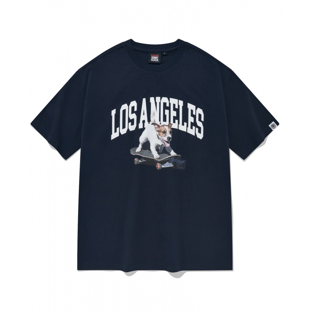 VISION StreetWEAR VSW パピー T シャツ ネイビー