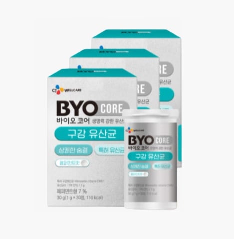 【BYOCORE】口腔プロバイオティクス 30錠（30カプセル）/ 3個