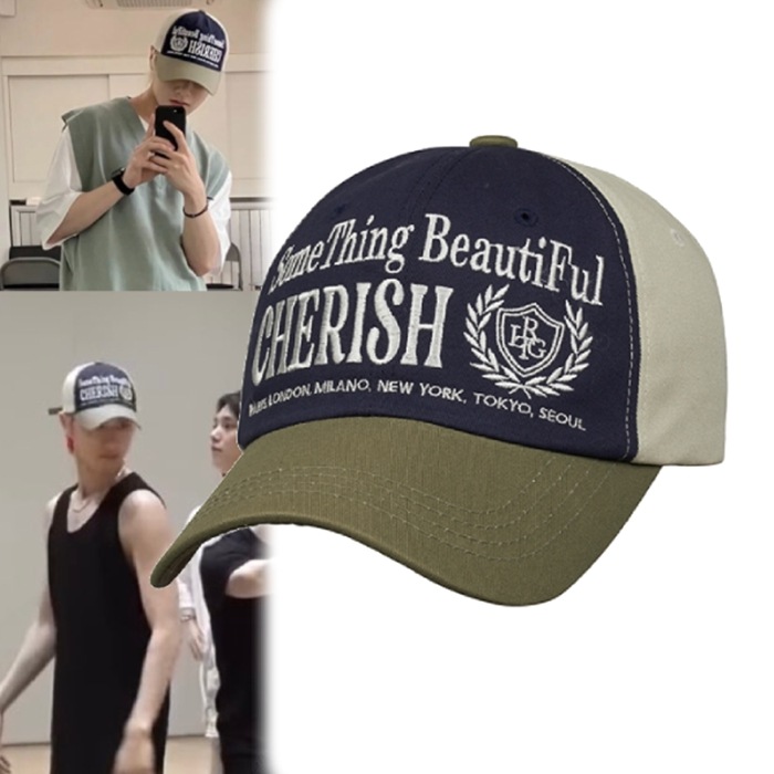 【SEVENTEEN着用】LY CHERISH BALL CAP(NAVY)