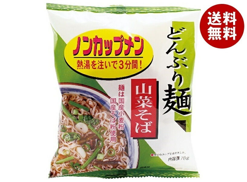 トーエー どんぶり麺・山菜そば 78g×24袋入