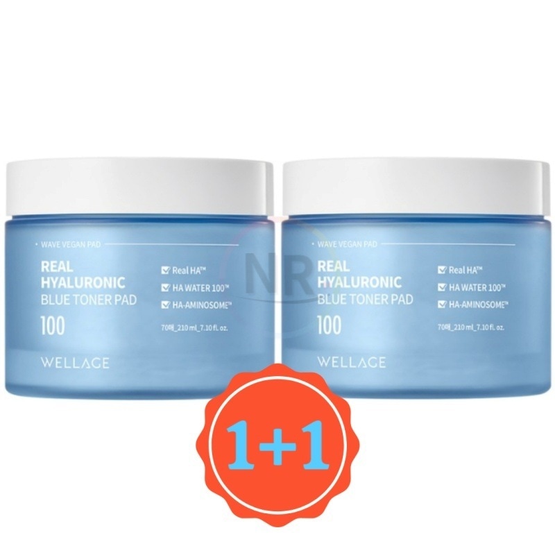 1+1 リアル ヒアルロニック ブルー トナー パッド 210ml70本入り