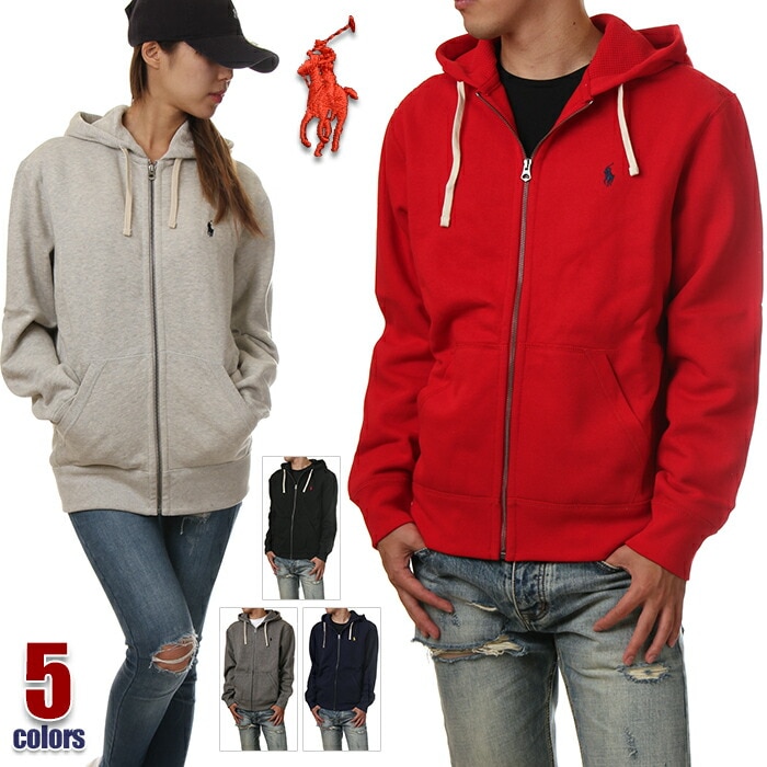 ラルフローレン パーカー メンズ レディース 大きいサイズ RALPH LAUREN スウェット ジップ ジップパーカー フルジップ 無地 裏起毛 厚手 USAモデル ブランド ロゴ 大きめ ゆったり