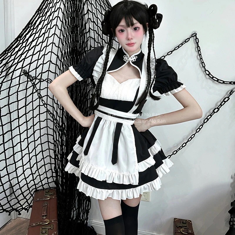 【激安開催！】2025新作 韓国 娘コスプレ 女装 甘いlolita ワンピース メイド服 cos服