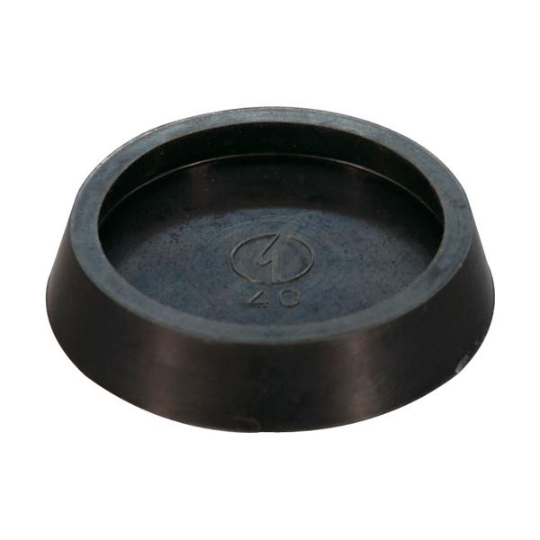 (まとめ) 光 平置きゴム 黒 丸 内径42mm BE-0-402 1個 (×20セット)