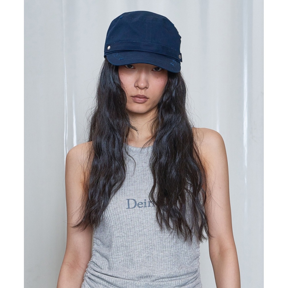 DEINET ウォッシュポケットキャップネイビー