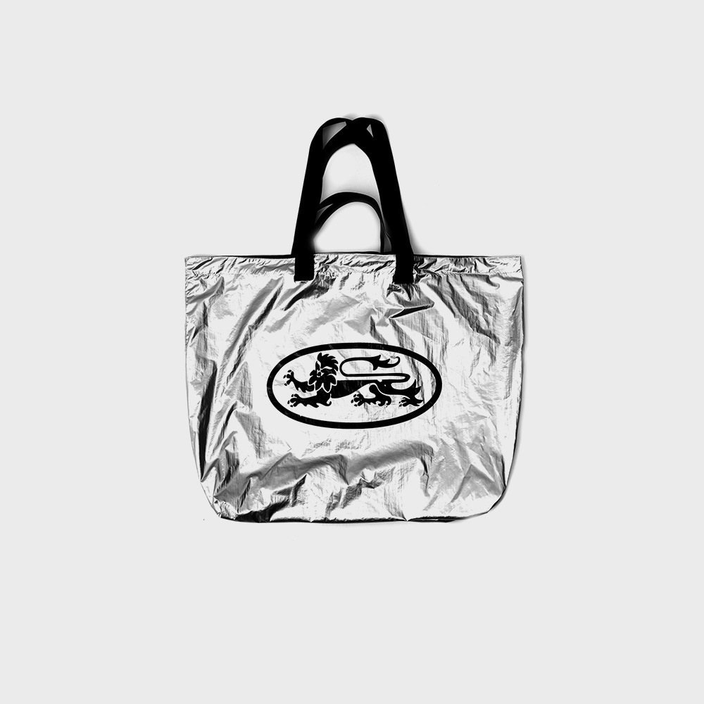 バッドブラッド ミスティック 2 Way リバーシブル ショッパーバッグ - シルバー/ブラック w-bag25-004