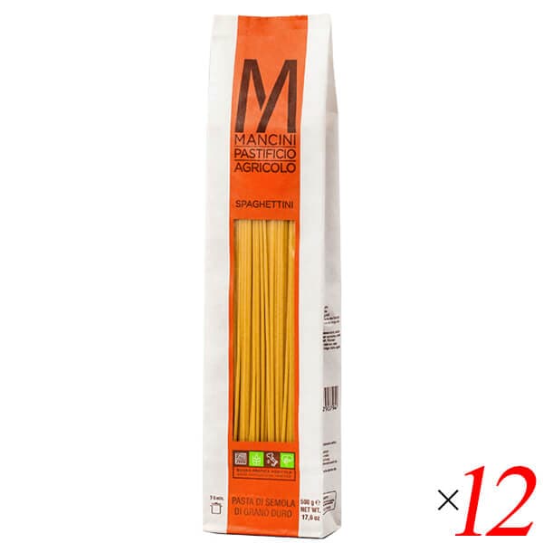 マンチーニ スパゲッティーニ 1.8mm 500g 12個セット 8,338円