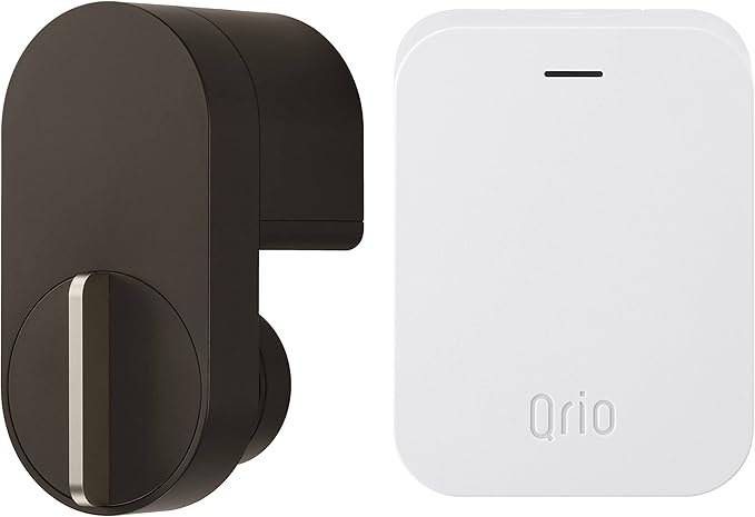 ブラウン・Qrio Hubセット スマホでカギを開閉 外出先からカギを操作できる スマートロック スマートフォン 電子キー 対応 キュリオロック キュリオハブ