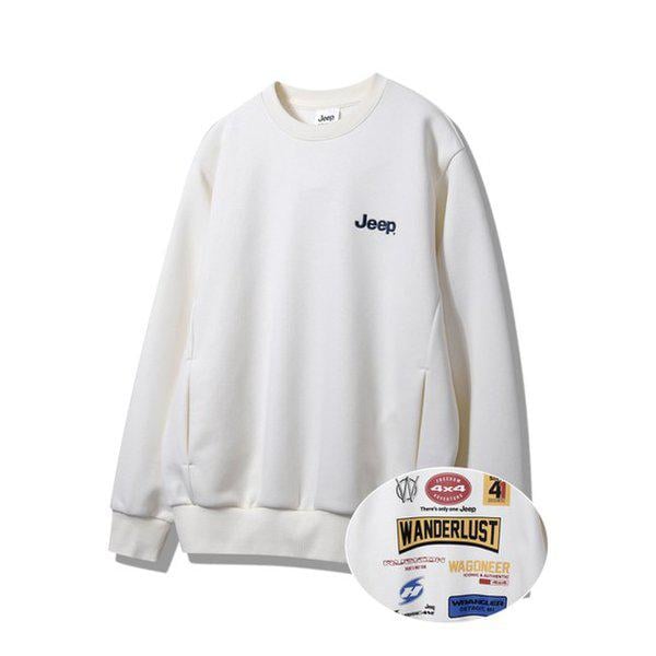 JP1TSU815 男女兼用グラフィック 맨투맨 2024年アイボリーTシャツ_SC