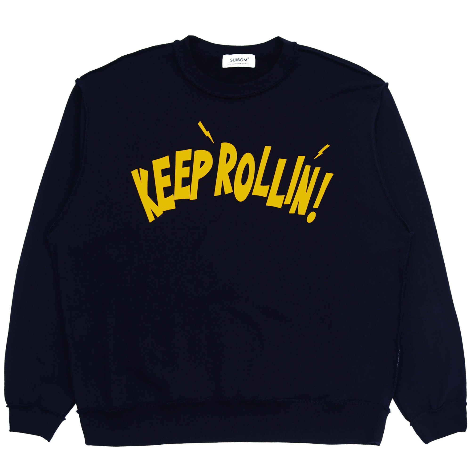 KEEP ROLLIN! SWEAT SHIRT - NAVY