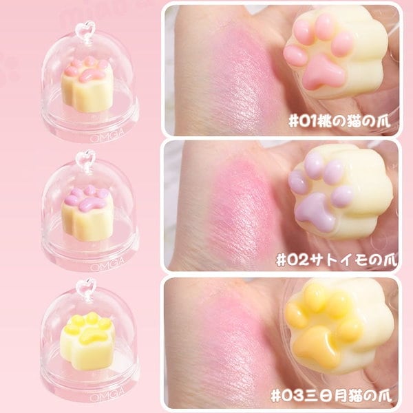 REJURAN プレミアムリップバーム　　ケーキ大好き様おまとめ Qoo10] OMGA 肉球 リップバーム ネコ 保湿 リップク