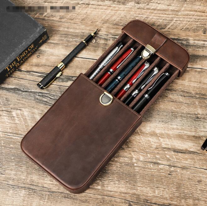 お一人様1点本革 ペンケース 6本差し シンプル おしゃれ コンパクト 軽い 小さめ スリム 筆箱 ふで箱 万年筆 ふでばこ ペン ポーチ 革小物 文房具 文具 収納 ギフト 父の日 贈り物 入学祝い 5,913円