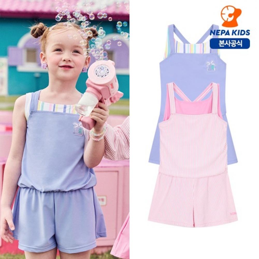 (ネパキッズ) ネパキッズ/ヘッドセット KK43010 ラッシュガードレイヤードオールインワン