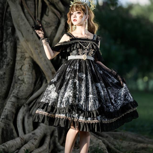 和服コスチュームコスチュームダークドレス ロリータホルタードレス ロリータかわいいドレス