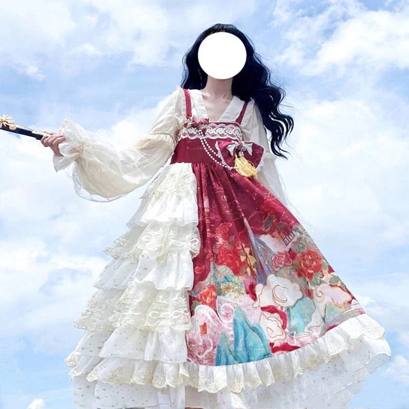 制服 cosplay 韓国ファッション 二次元 ゴシックダークタイホルターjskドレス ハロウィン メイド服 文化祭 オリジナルデザインのロリータ