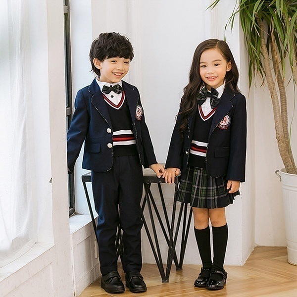 キッズ スーツ 男の子 女の子 子供服 ネイビー セット フォーマル チェック柄 ズボン スカート インナーパンツ付き 子供スーツ 卒業式 卒園式 制服 カジュアル 小学生 中学生 大きいサイズ 七五