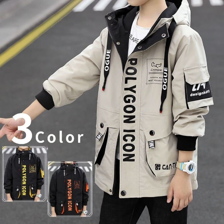 ウインドブレーカー 小学生 マウンテンパーカー トレンチコート 男の子 小学校 幼稚園 保育園 韓国 キッズ おしゃれ 子供服 アウター ジャケット ブルゾン ジャンパー 上着 13299