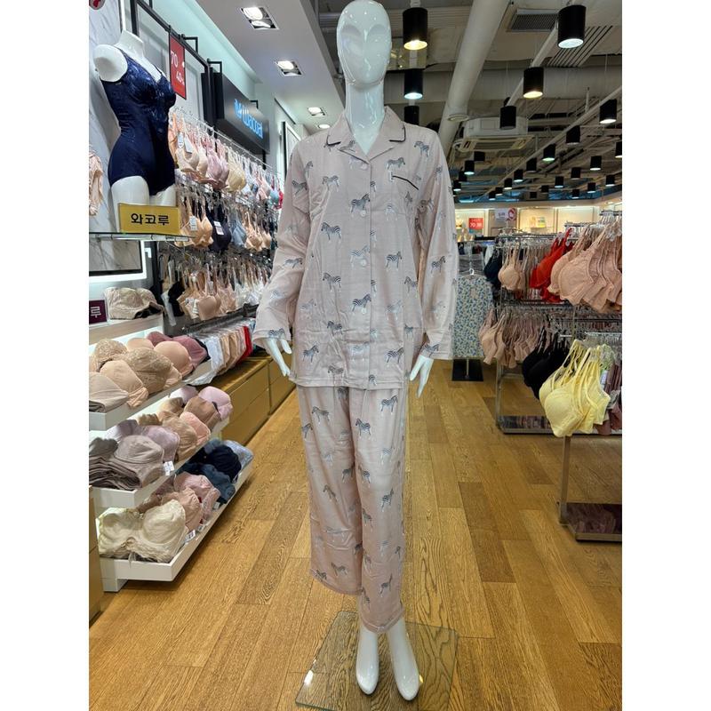[坡州店] [] 綿ニットゼブラ女性パジャマ (BE) WPA2460W