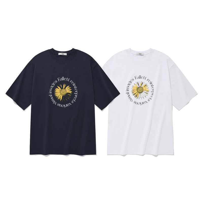 [ZB1 ソンハンビン 着用] TEAL TABLE FLOWER SHORT SLEEVE 韓国 アイドル 半袖 tシャツ レディース メンズ ゼロベースワン ボイプラ BOYS PLANET