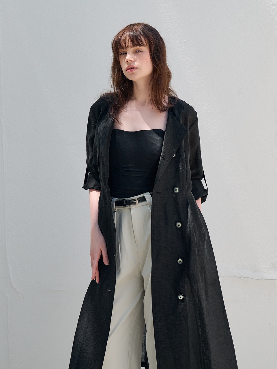 ホットサマーリネンブレンディングハイウエストトレンチドレス_ANTHRACITE-BLCAKアントラサイトブラック