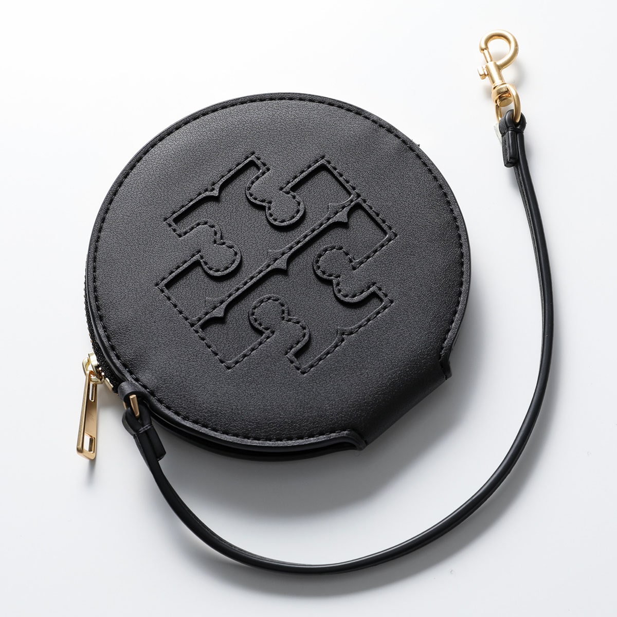 TORY BURCH トリーバーチ コインケース ELLA BIO CIRCLE ZIP CARD CASE エラ 159084 レディース カードケース レザー ダブルT 001/BLACK