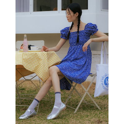 美品✨　YOKOCHAN ロングスリーブサイドフリルブラウス　ワンピース　38 美品✨ YOKOCHAN ロングスリーブサイドフリルブラウス ワンピース 38