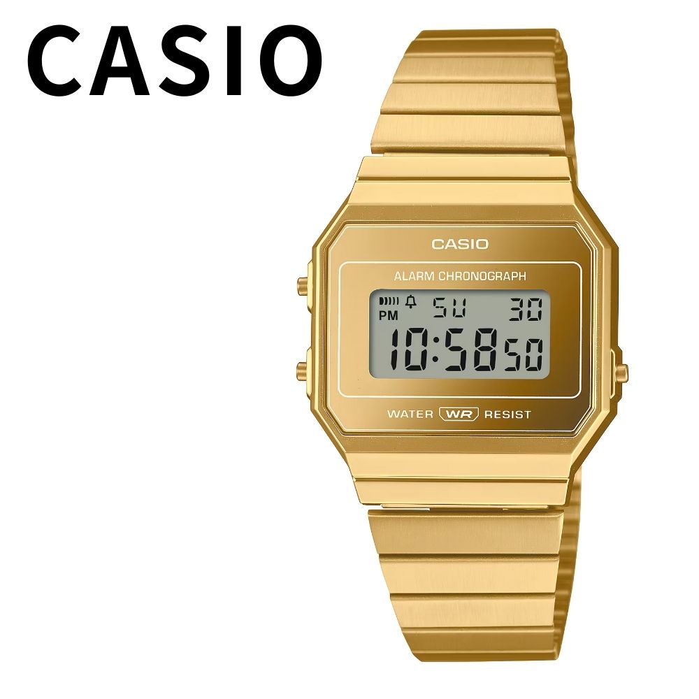 カシオ 腕時計 デジタルウォッチ ゴールド メンズ レディース ユニセックス ステンレス シンプル レトロ おしゃれ プレゼント ギフト CASIO 時計 A700WEVG-9A ランキング お祝い